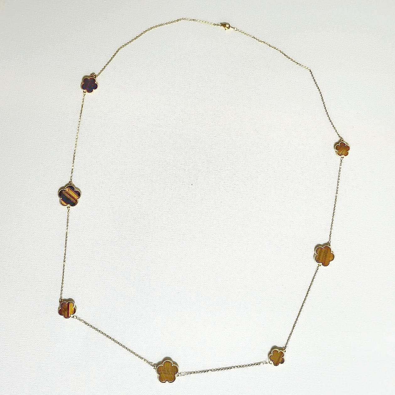 Periwinkle Tigers Eye Necklace