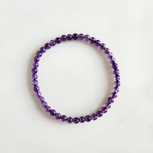 Purple Amethyst 4mm bracelet