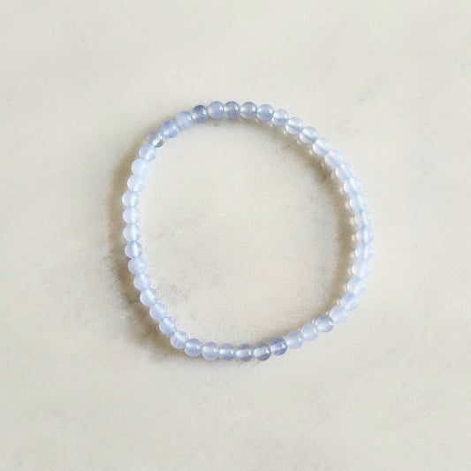 Chalcedony 4mm bracelet