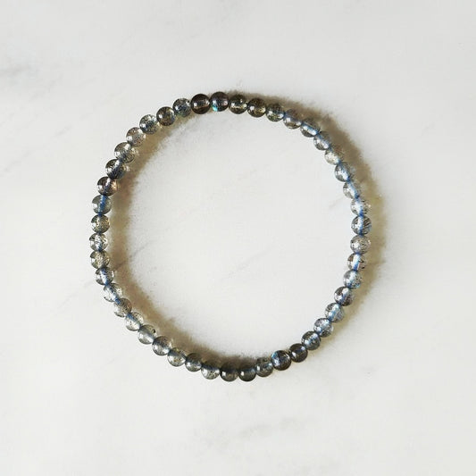 Labradorite 4mm Bracelet