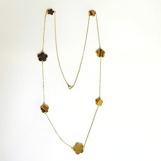 Periwinkle Tigers Eye Necklace